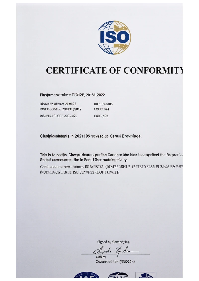 ISO 9001:2015 certificate