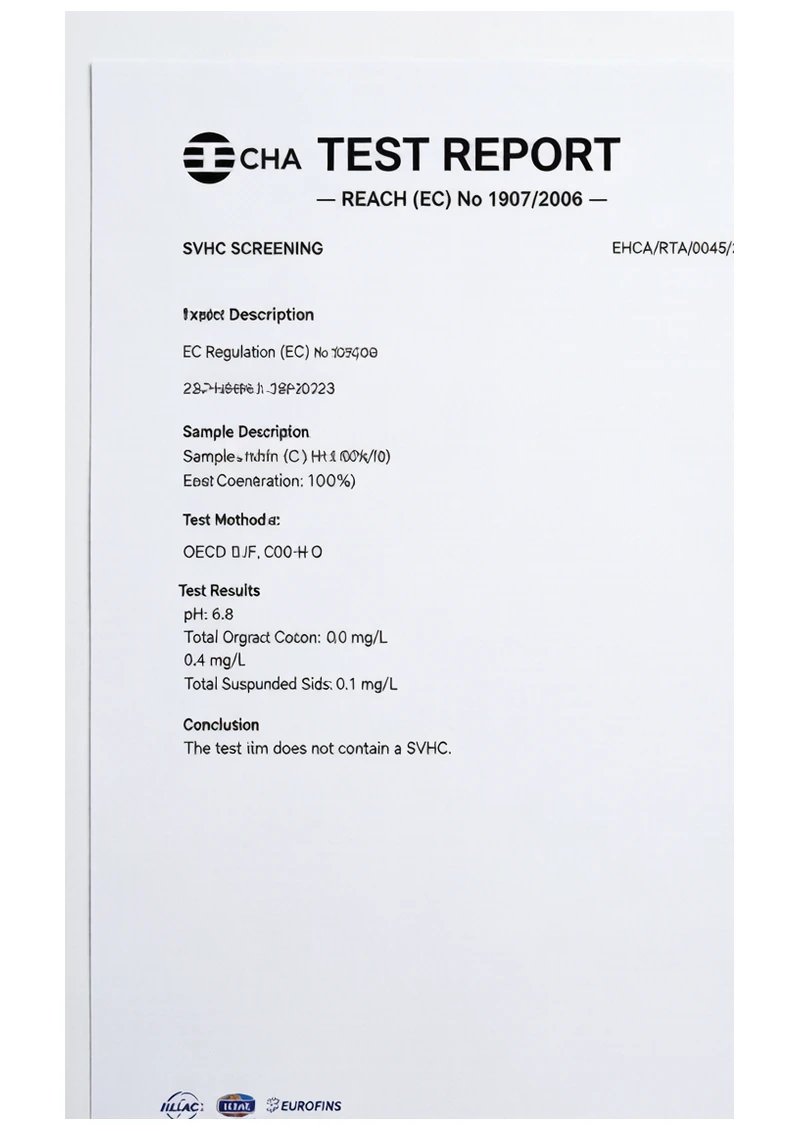 REACH certificate