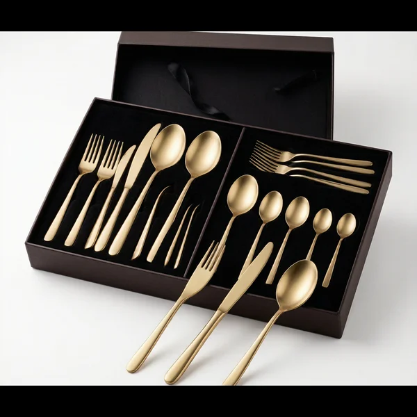 PVD Champagne Gold Flatware Set (20pc)