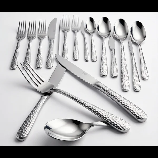 Hammered Textured Flatware Set (20pc)