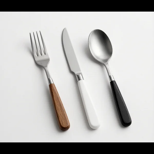 Mixed Material Handle Flatware Set