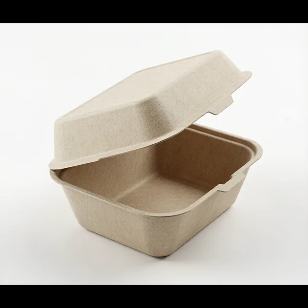 Bagasse Clamshell Food Box