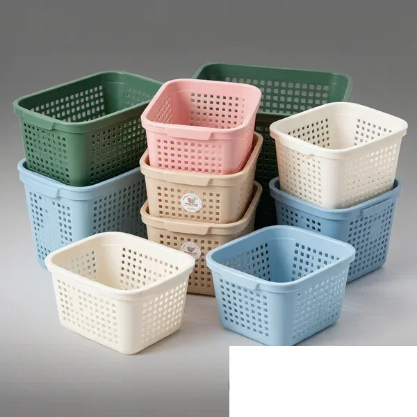 Plastic Storage Basket Set