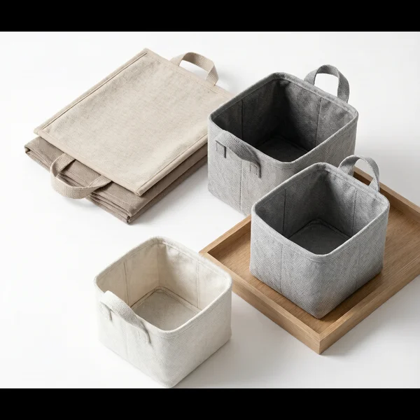 Collapsible Fabric Storage Basket Set