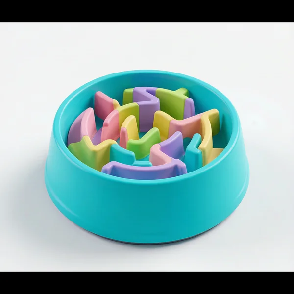 Slow Feeder Bowl (Puzzle Pattern)
